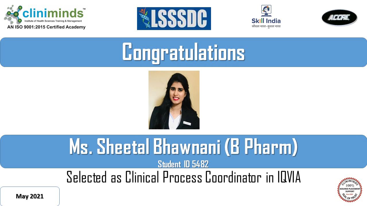 Cliniminds Drug Regulatory Affairs Placements